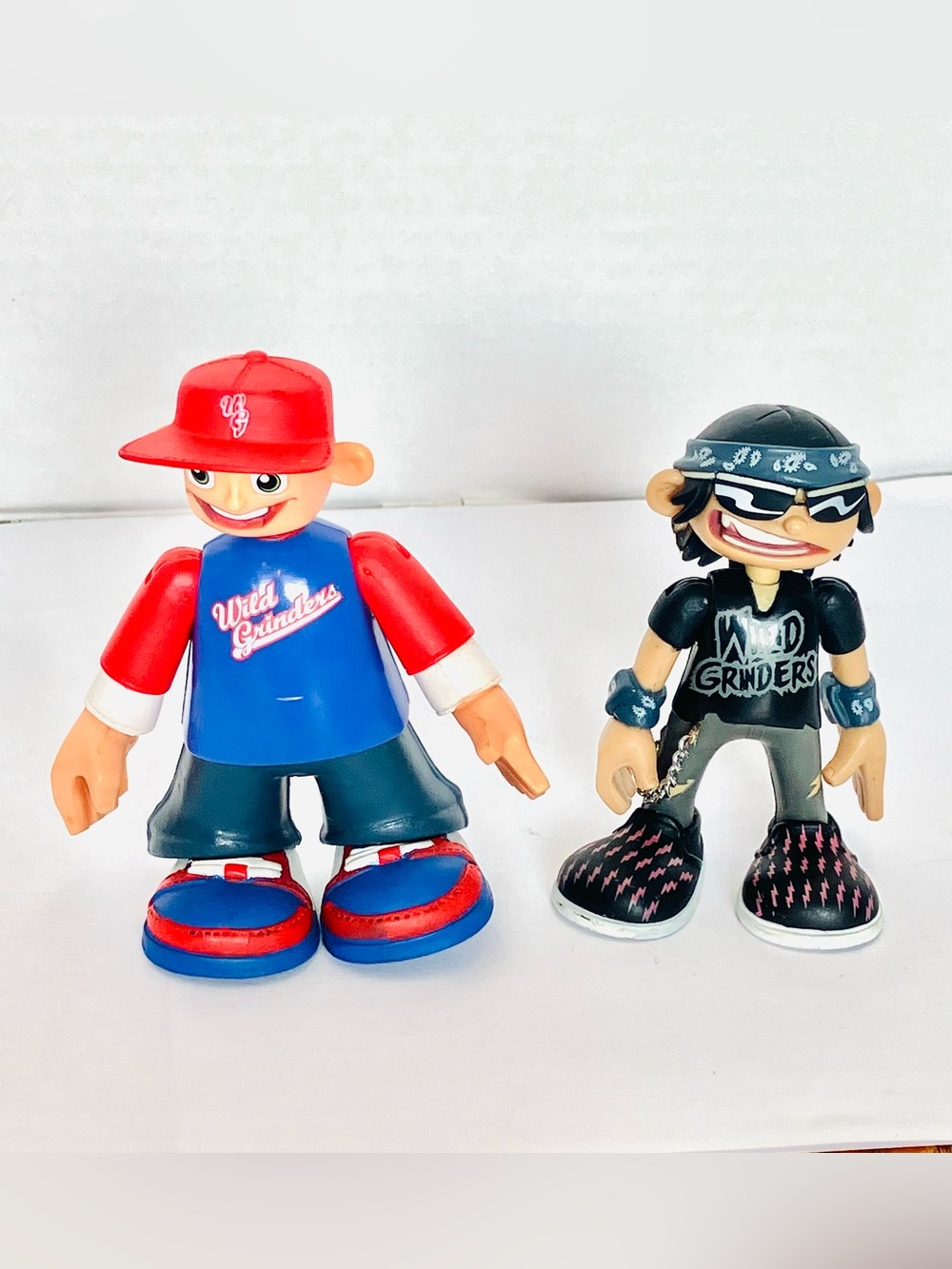 Rob Dyrdek Wild Grinders Figures Lot(2) Spitball & Lil Rob 2008 No Boards 4in